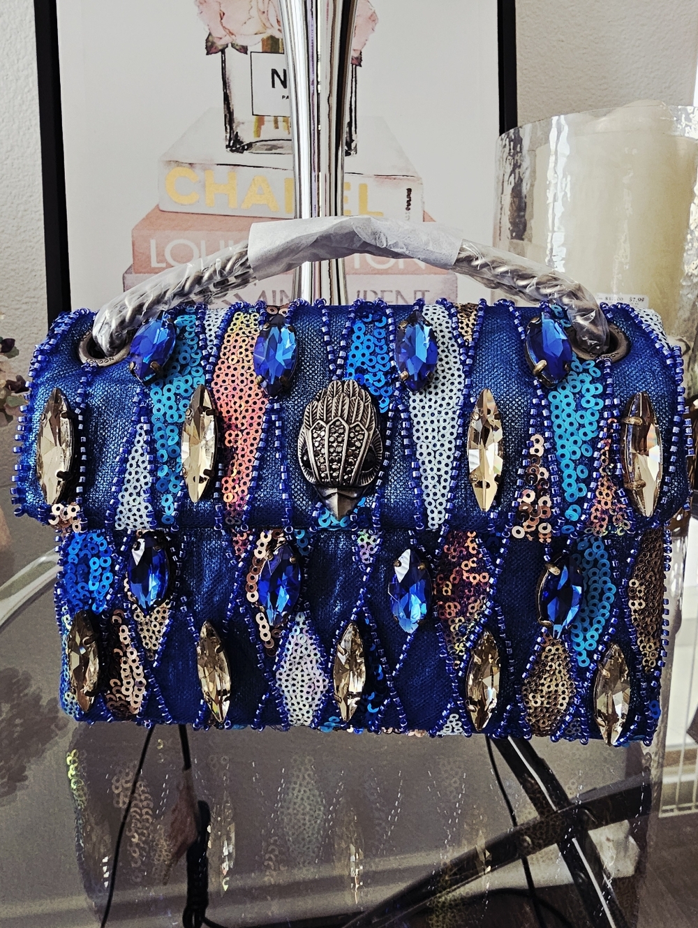 Kurt Geiger Kesington  Medium  Blue Sequin